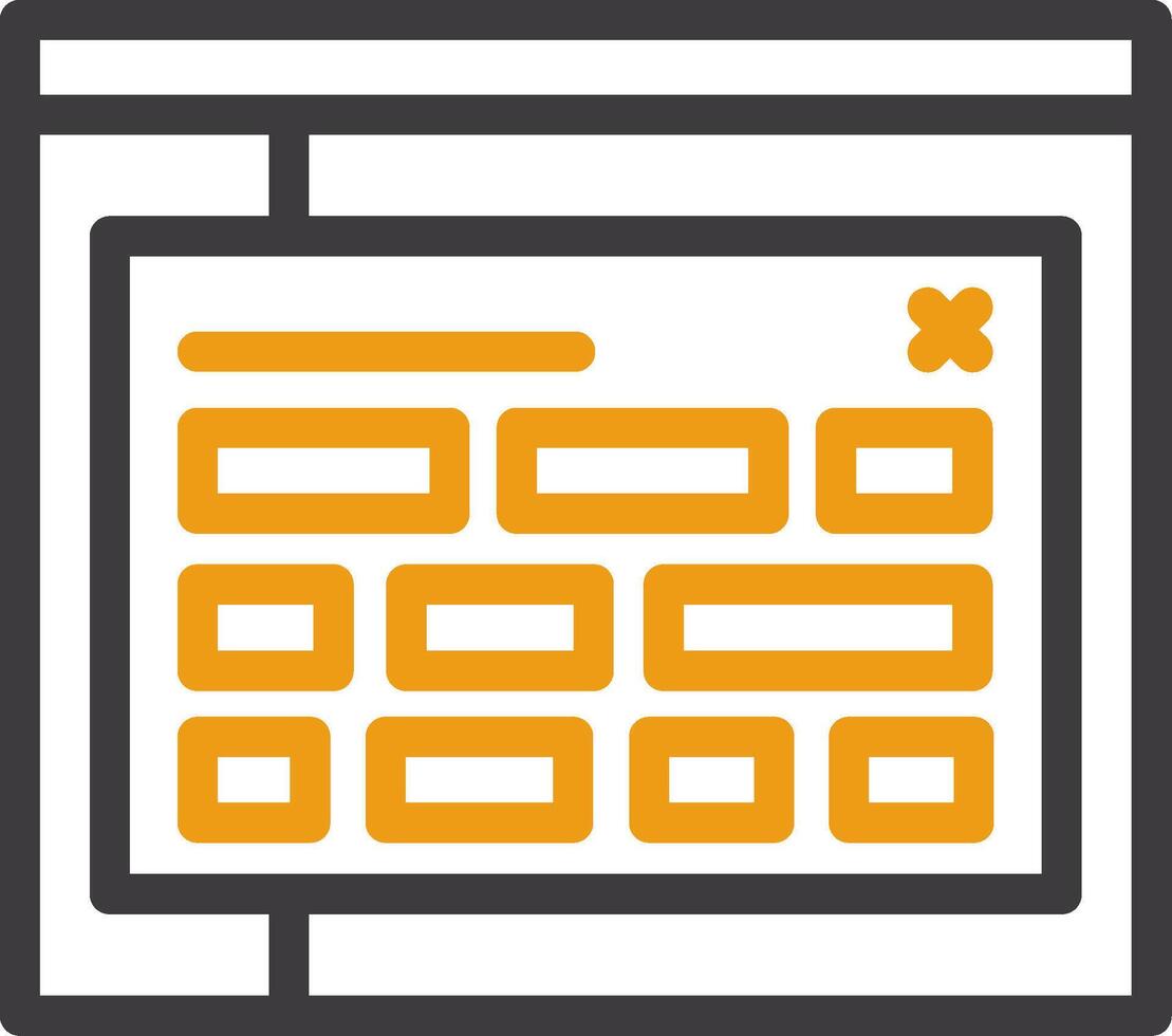 Tag Glyph Two Color Icon vector