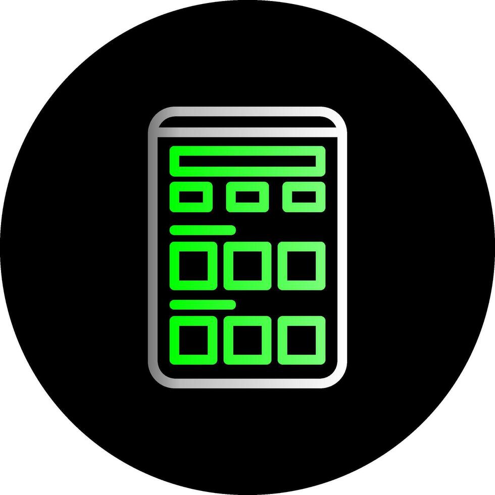 categorías doble degradado circulo icono vector