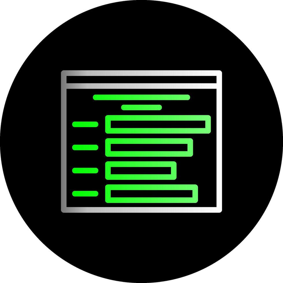 Statistics Dual Gradient Circle Icon vector