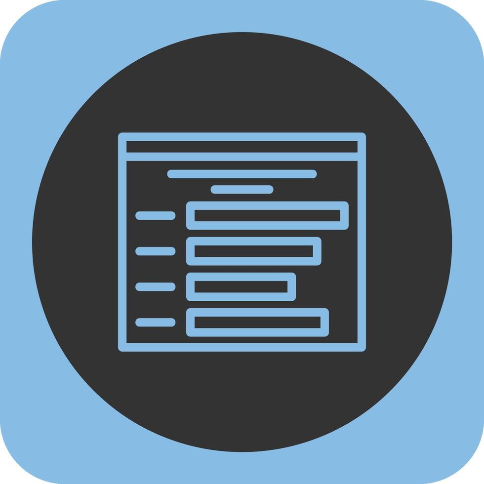 Statistics Linear Round Icon vector