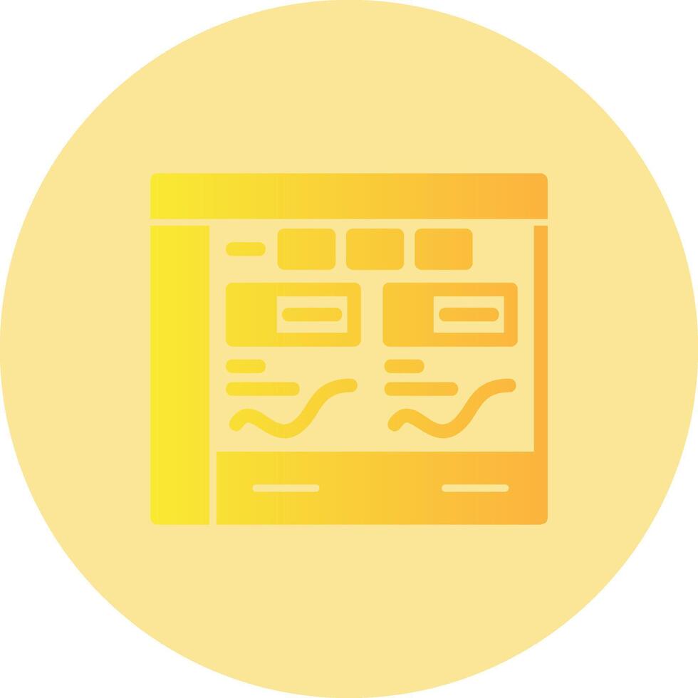 Analytics Gradient Circle Icon vector