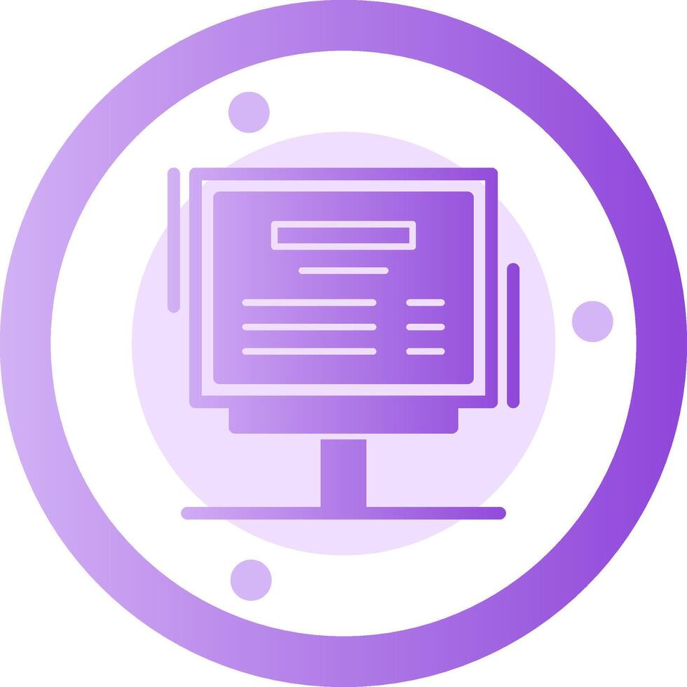 Parking hours board Glyph Gradient Icon vector