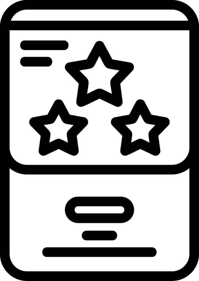 Star Line Icon vector