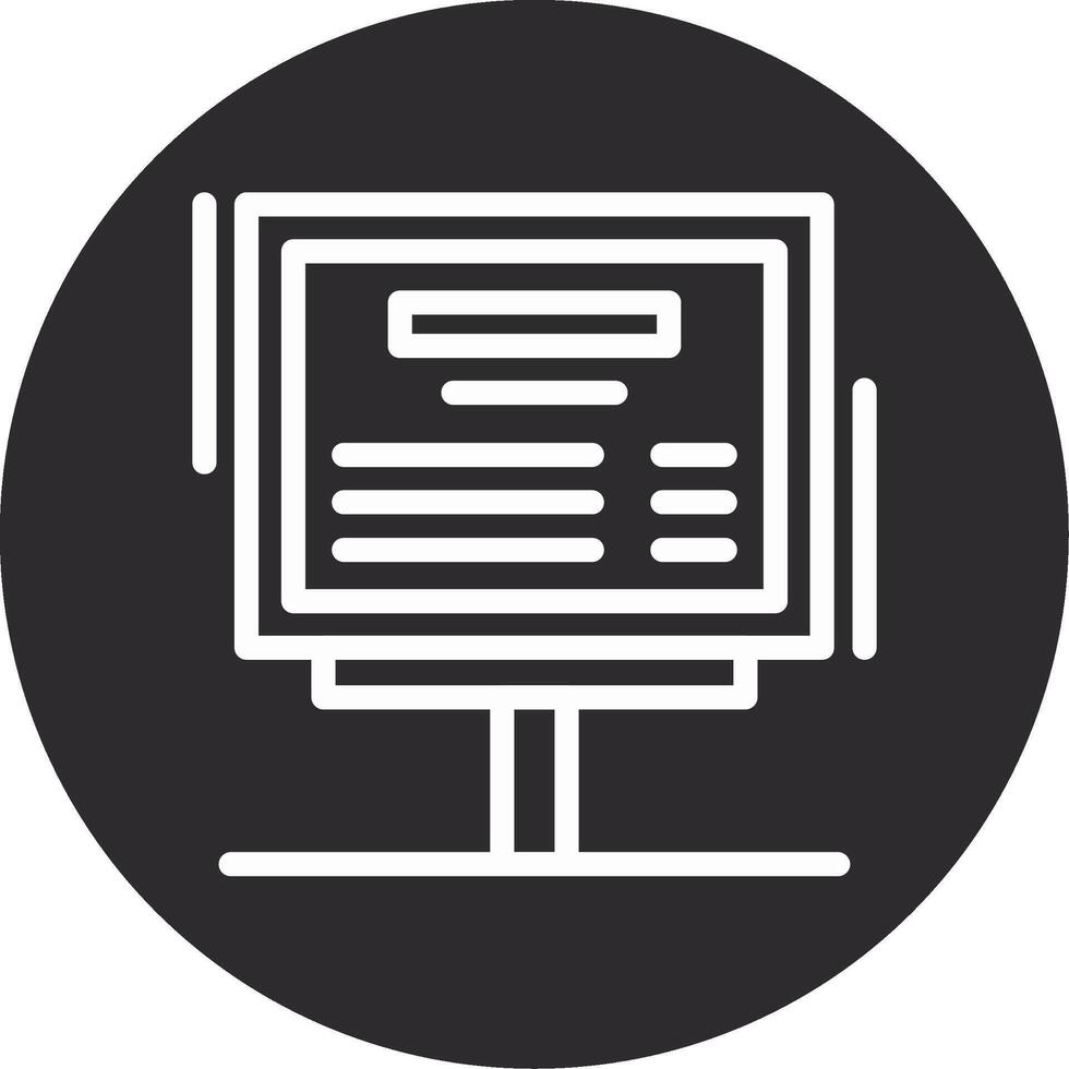 Parking hours board Inverted Icon vector