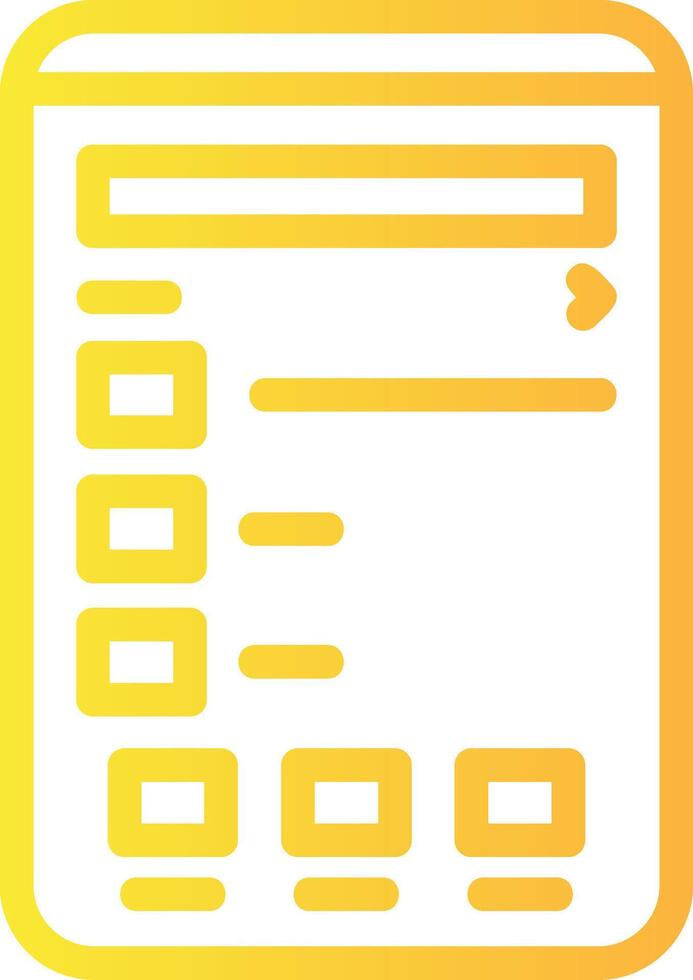 Contacts Linear Gradient Icon vector