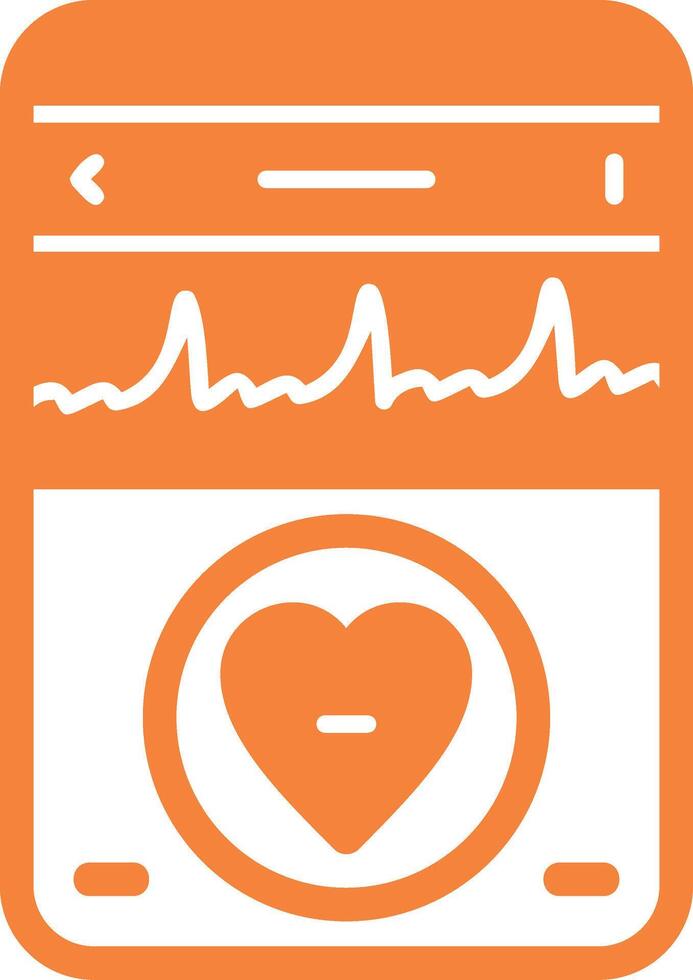 Heartbeat Solid Multi Gradient Icon vector