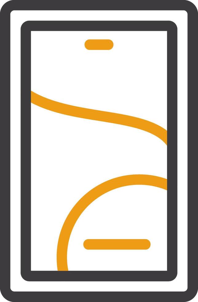 Smartphone Line Two Color Icon vector