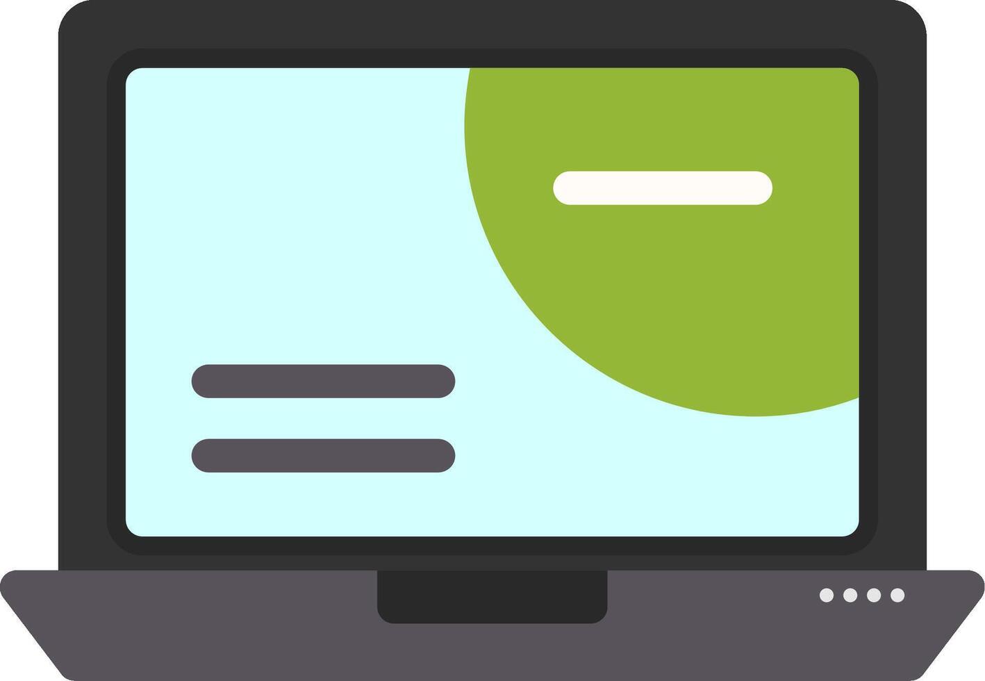 Laptop Flat Icon vector