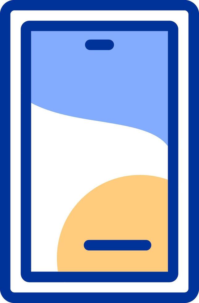Smartphone Color Filled Icon vector