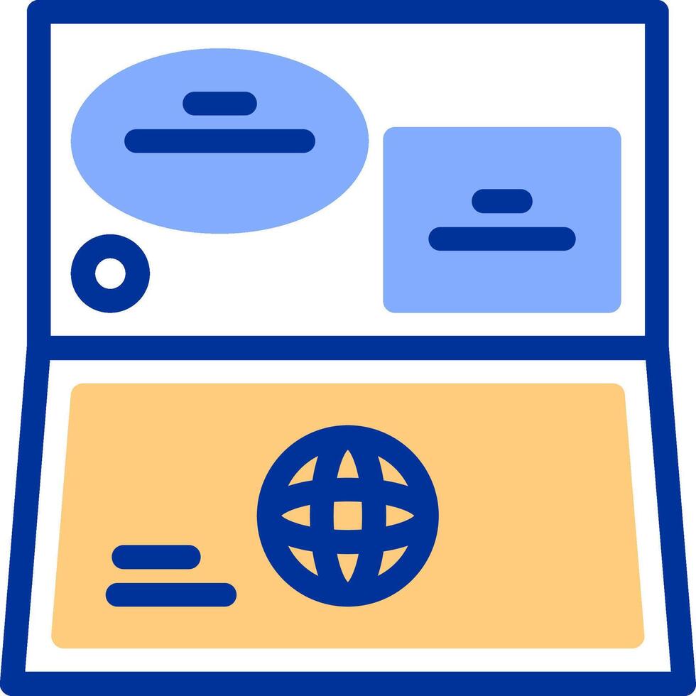 Visa Color Filled Icon vector