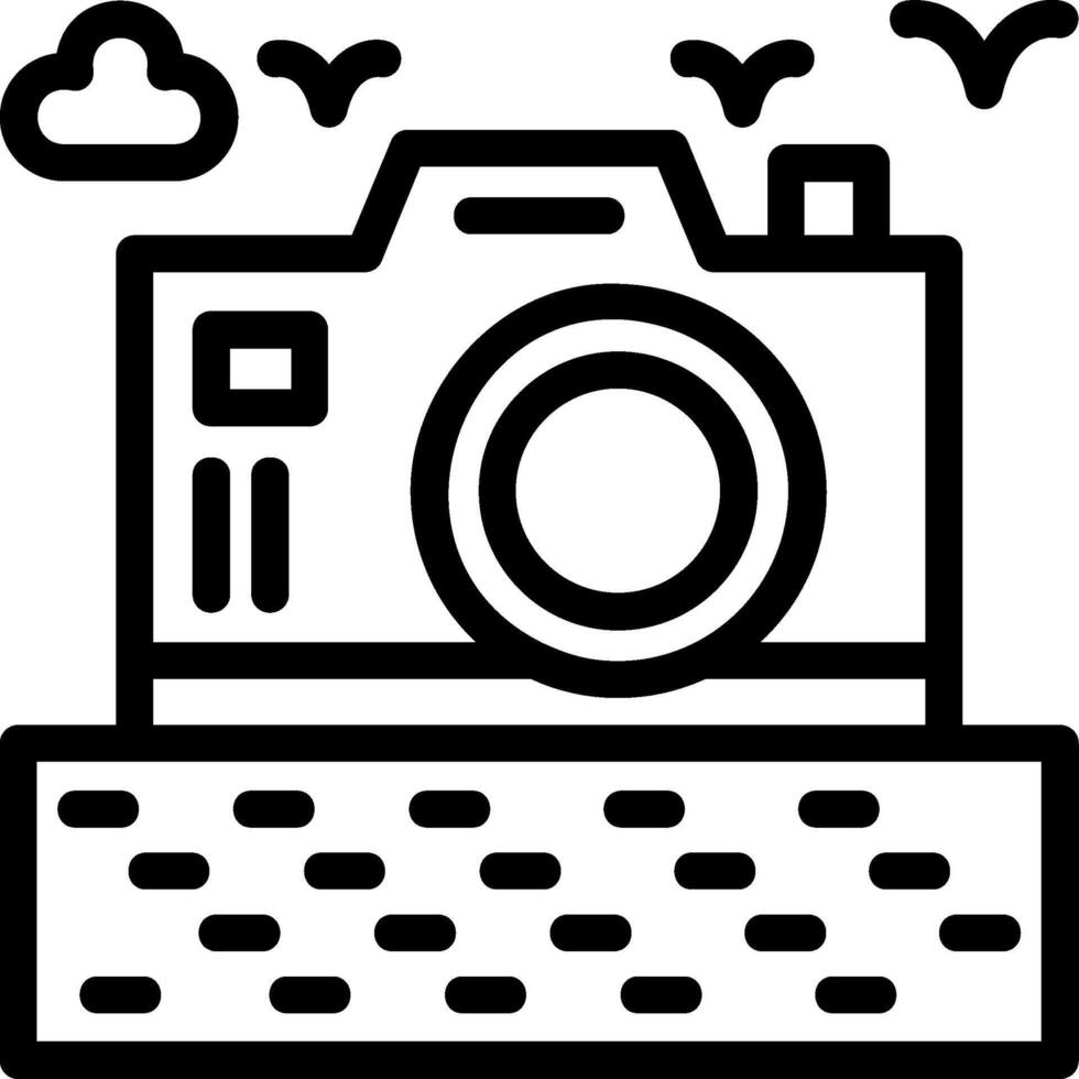 Travel blog Line Icon vector