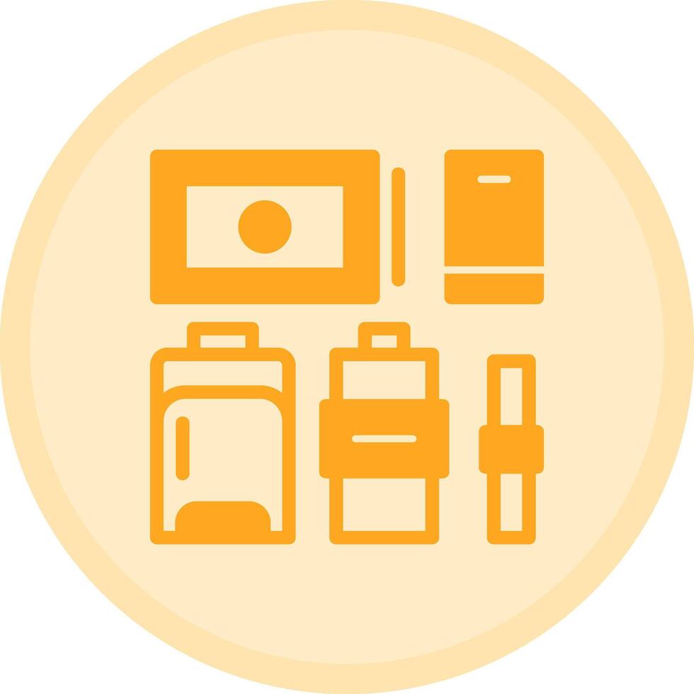 Adventure gear Multicolor Circle Icon vector