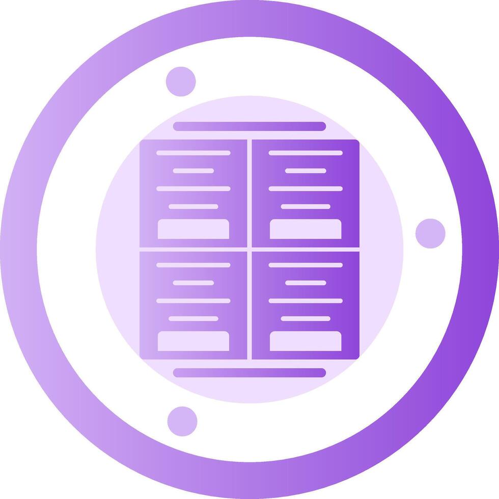 Parking validation stamp Glyph Gradient Icon vector