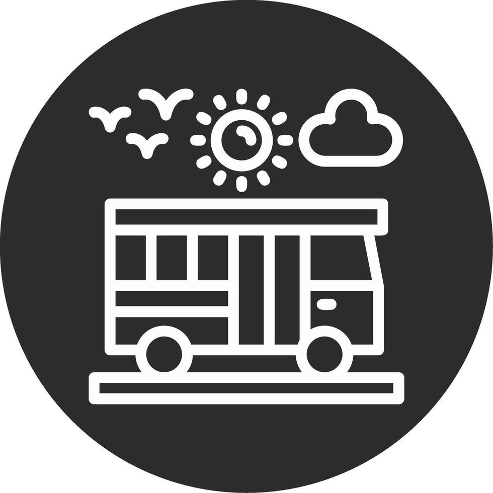 Bus Inverted Icon vector