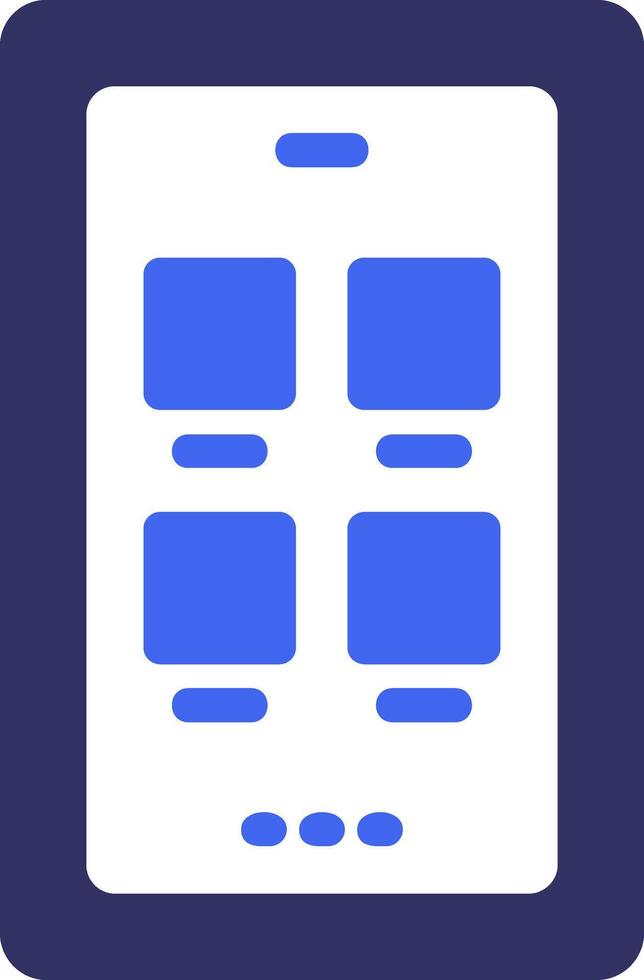 Social media Solid Two Color Icon vector