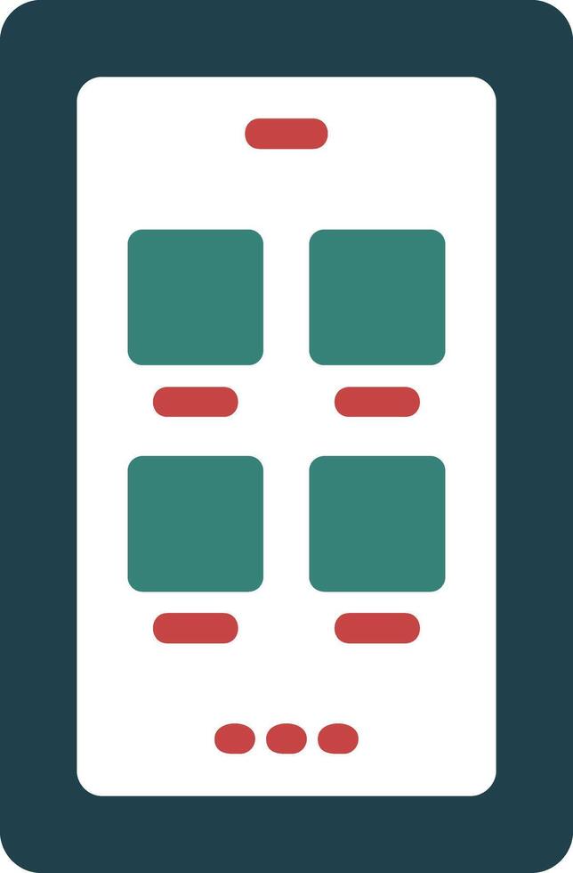 Social media Glyph Two Color Icon vector
