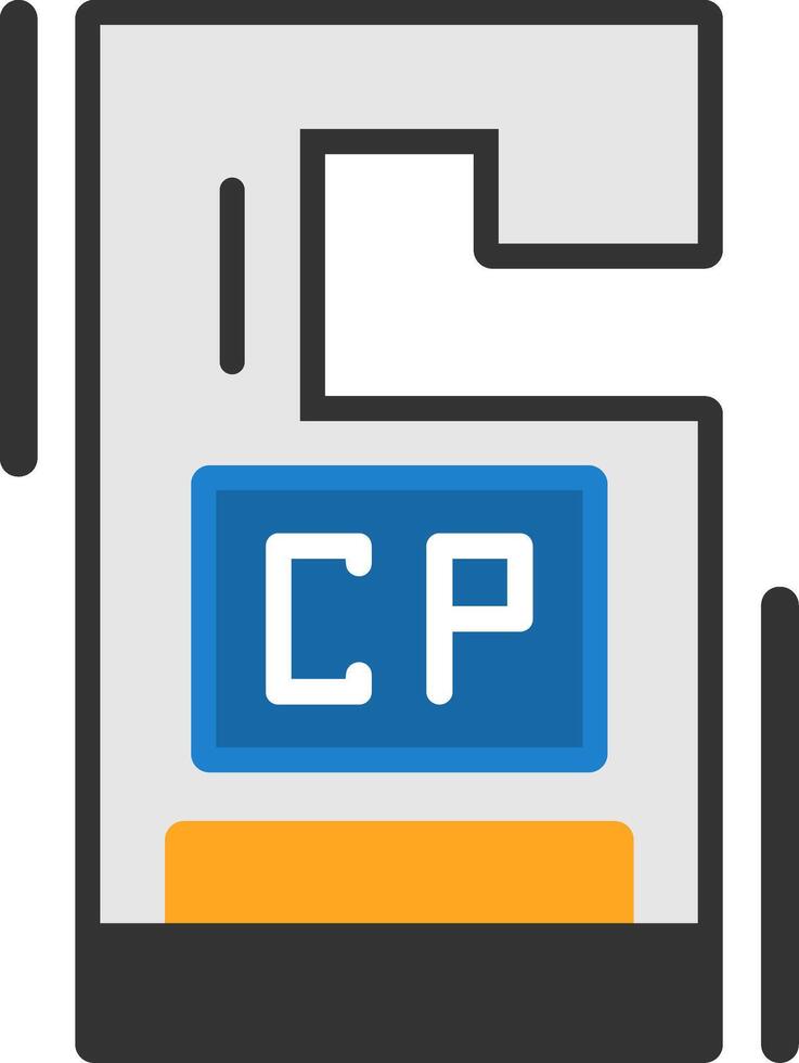 Carpool permit Flat Icon vector