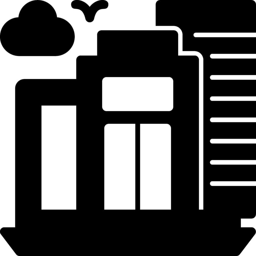 Virtual office Glyph Icon vector