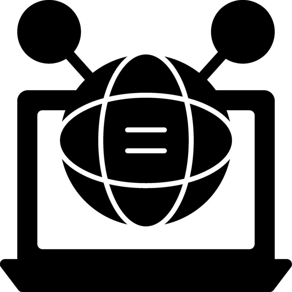 Digital skills Glyph Icon vector