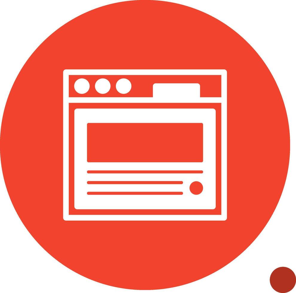Blog post Glyph Shadow Icon vector