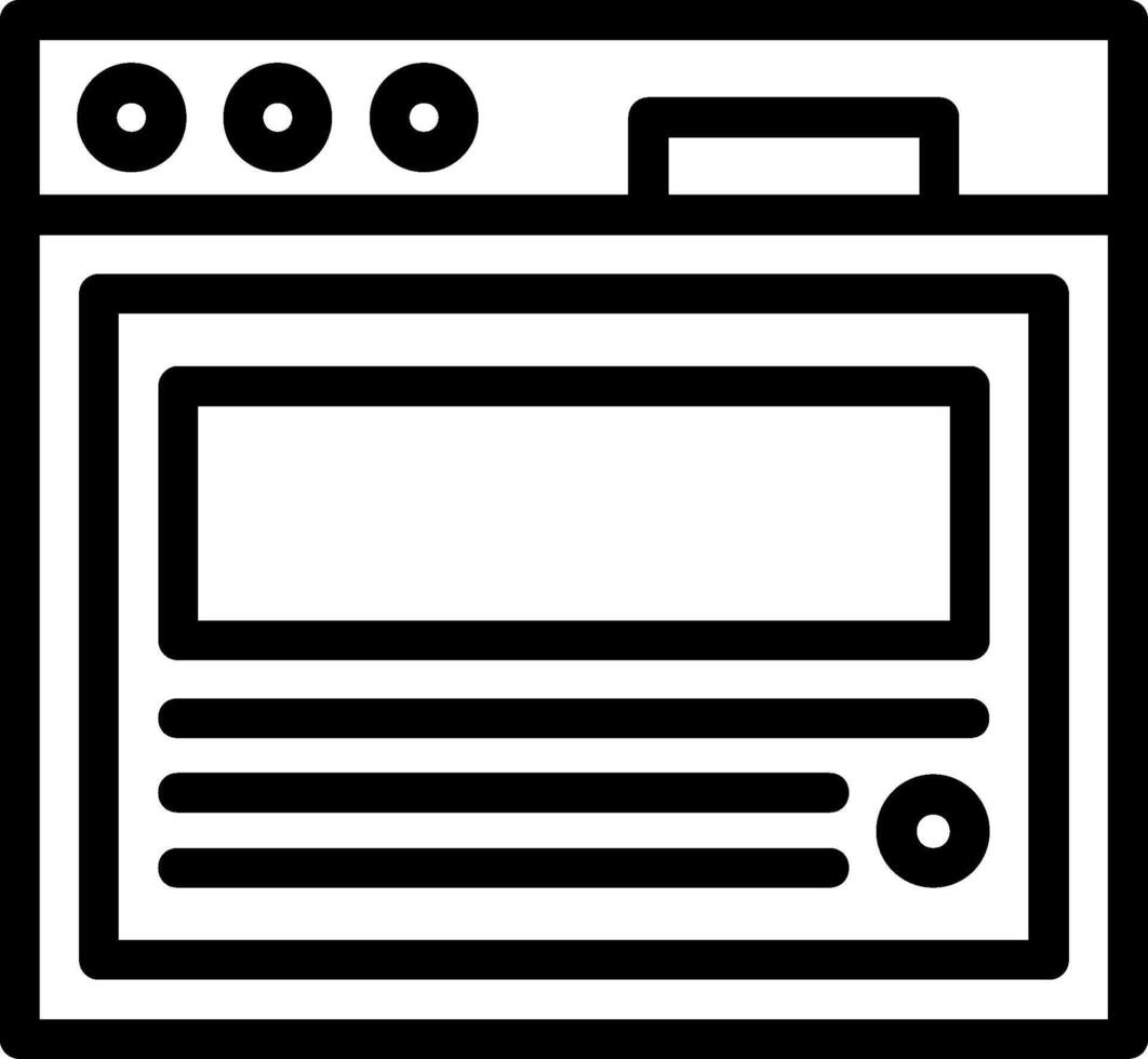 Blog post Line Icon vector