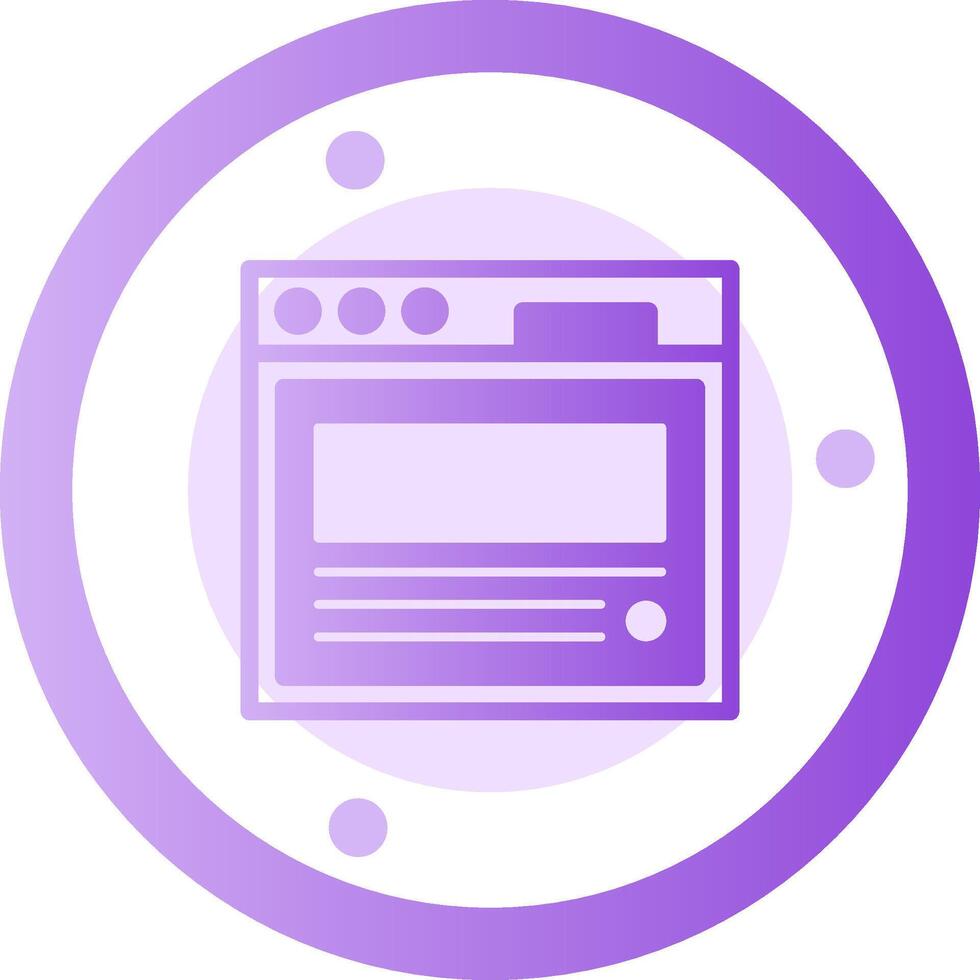 Blog post Glyph Gradient Icon vector