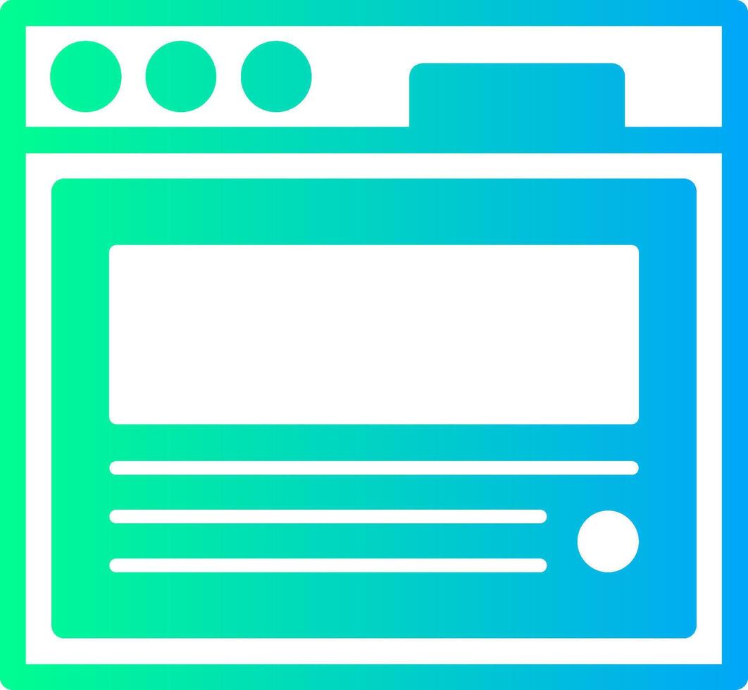 Blog post Solid Multi Gradient Icon vector