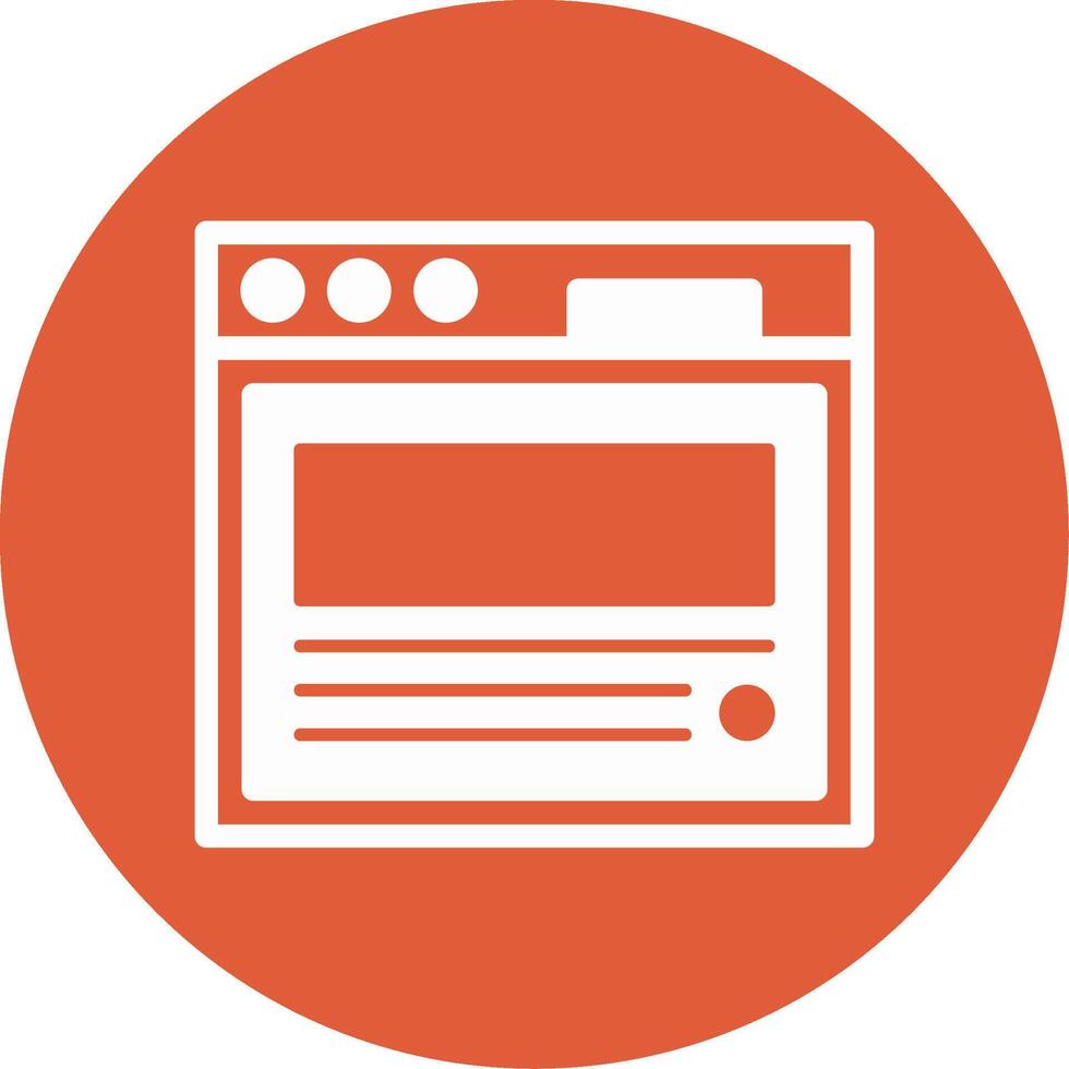 Blog post Glyph Circle Icon vector