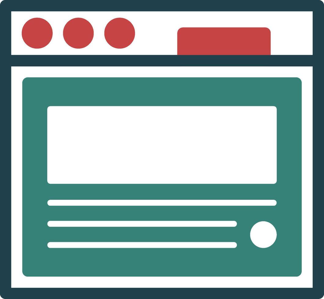 Blog post Glyph Two Color Icon vector