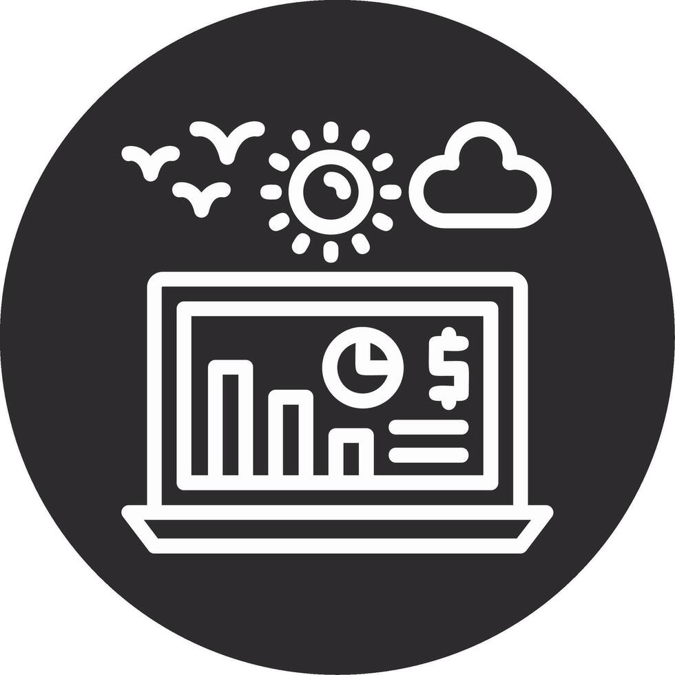 Earnings report Inverted Icon vector