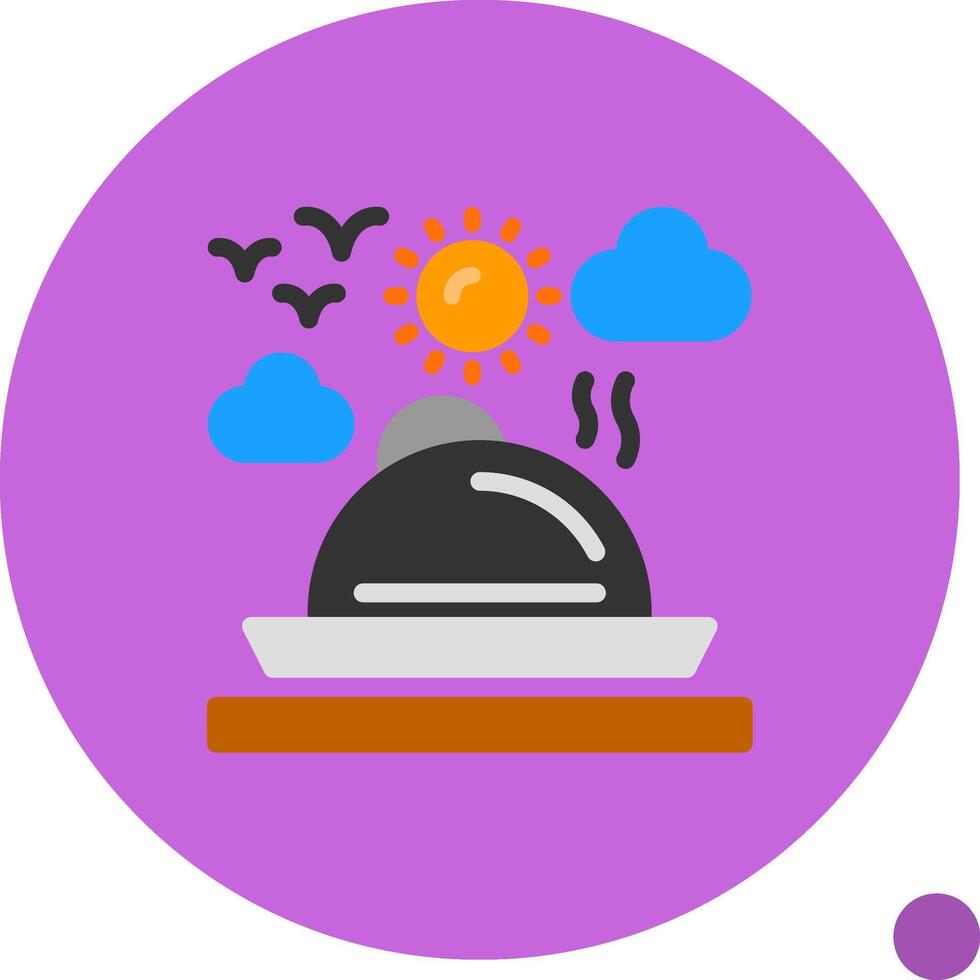 local cocina plano sombra icono vector