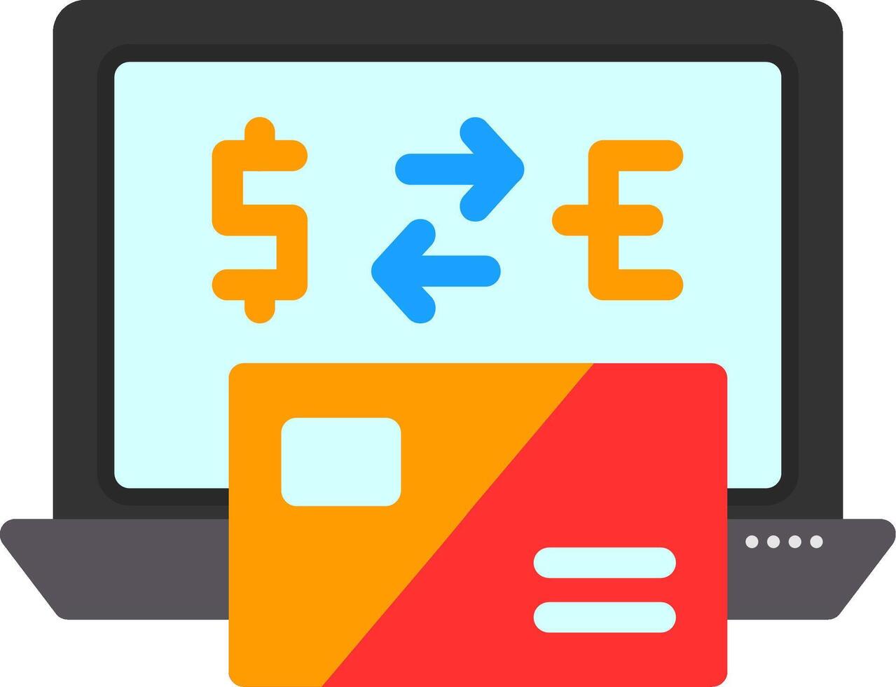 Currency exchange Flat Icon vector
