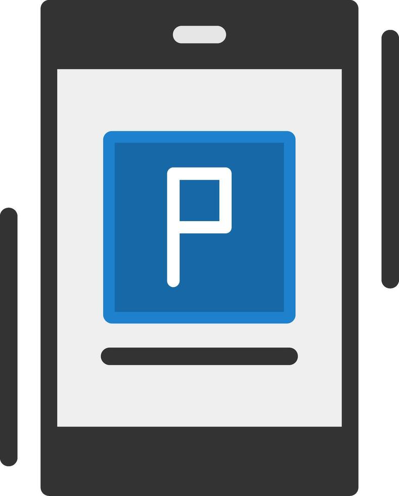 Parking app Flat Flat IconFlat Icon vector