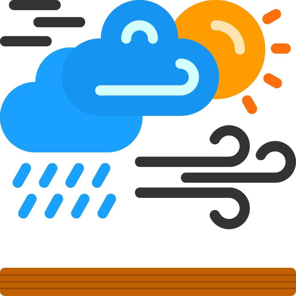 Weather forecast Flat Icon vector