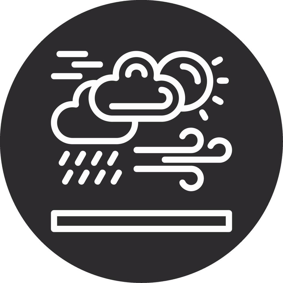 Weather forecast Inverted Icon vector