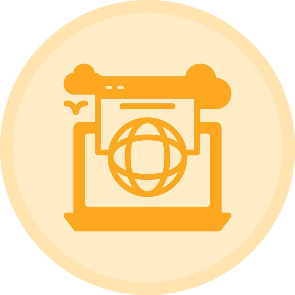 Online presence Multicolor Circle Icon vector