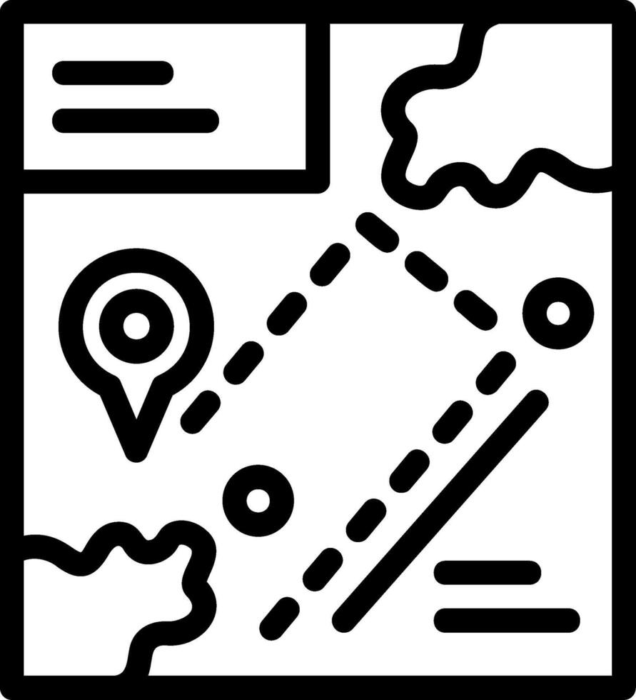 Navigation Line Icon vector