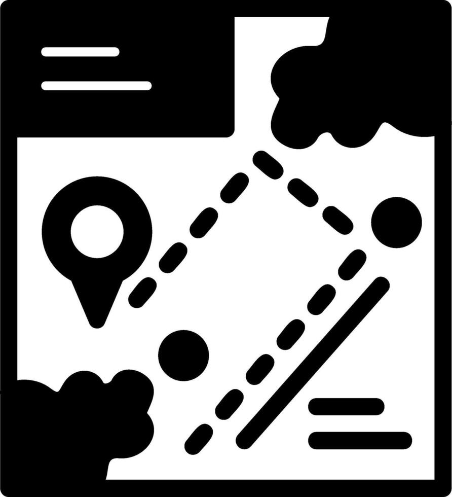 Navigation Glyph Icon vector
