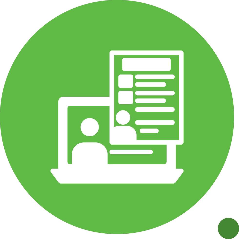 Collaboration Glyph Shadow Icon vector