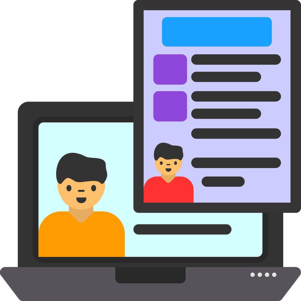Collaboration Flat Icon vector