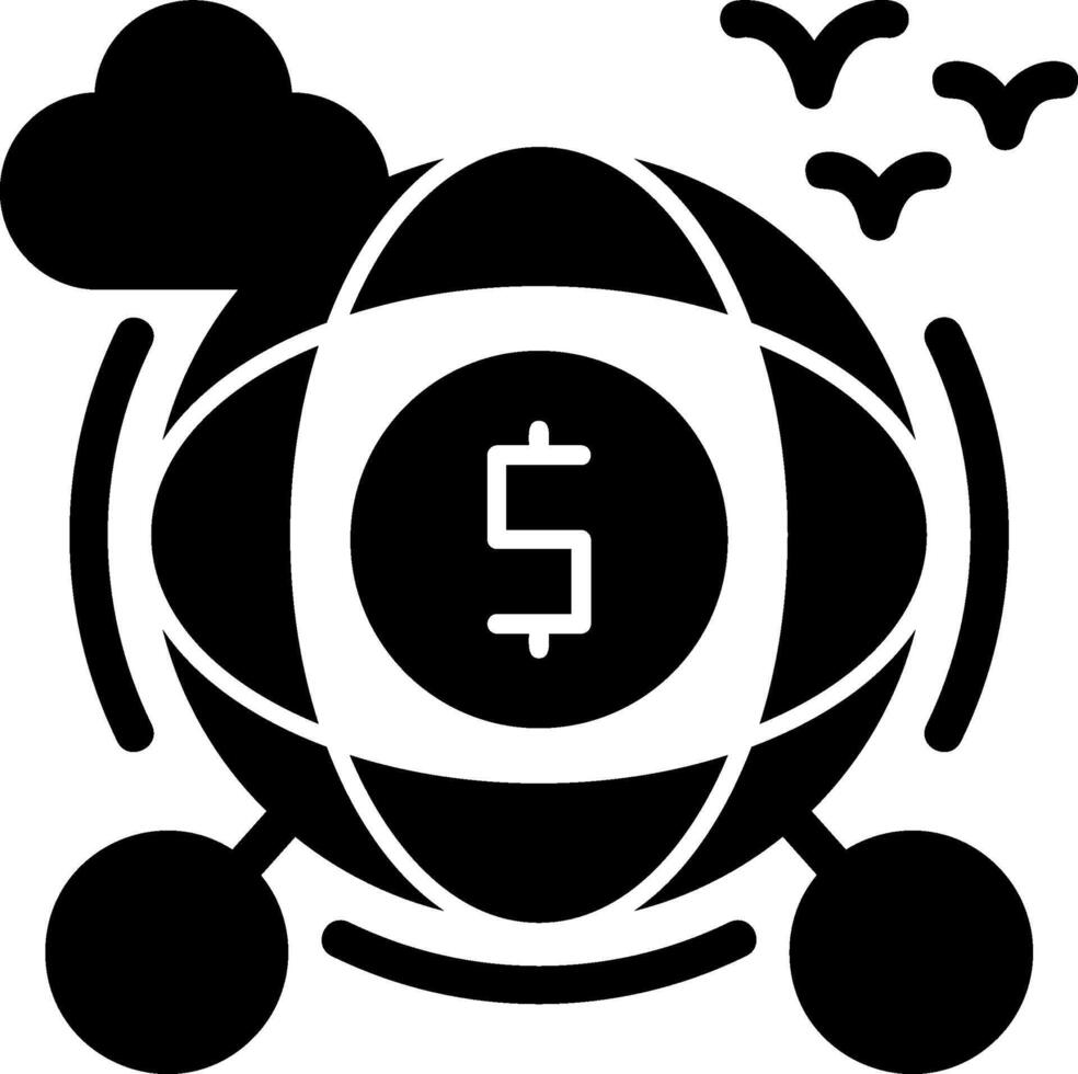 Income stream Glyph Icon vector