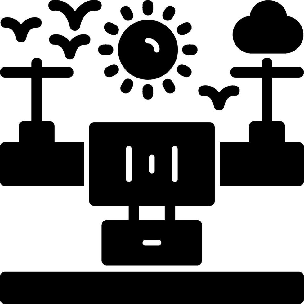 Drone Glyph Icon vector