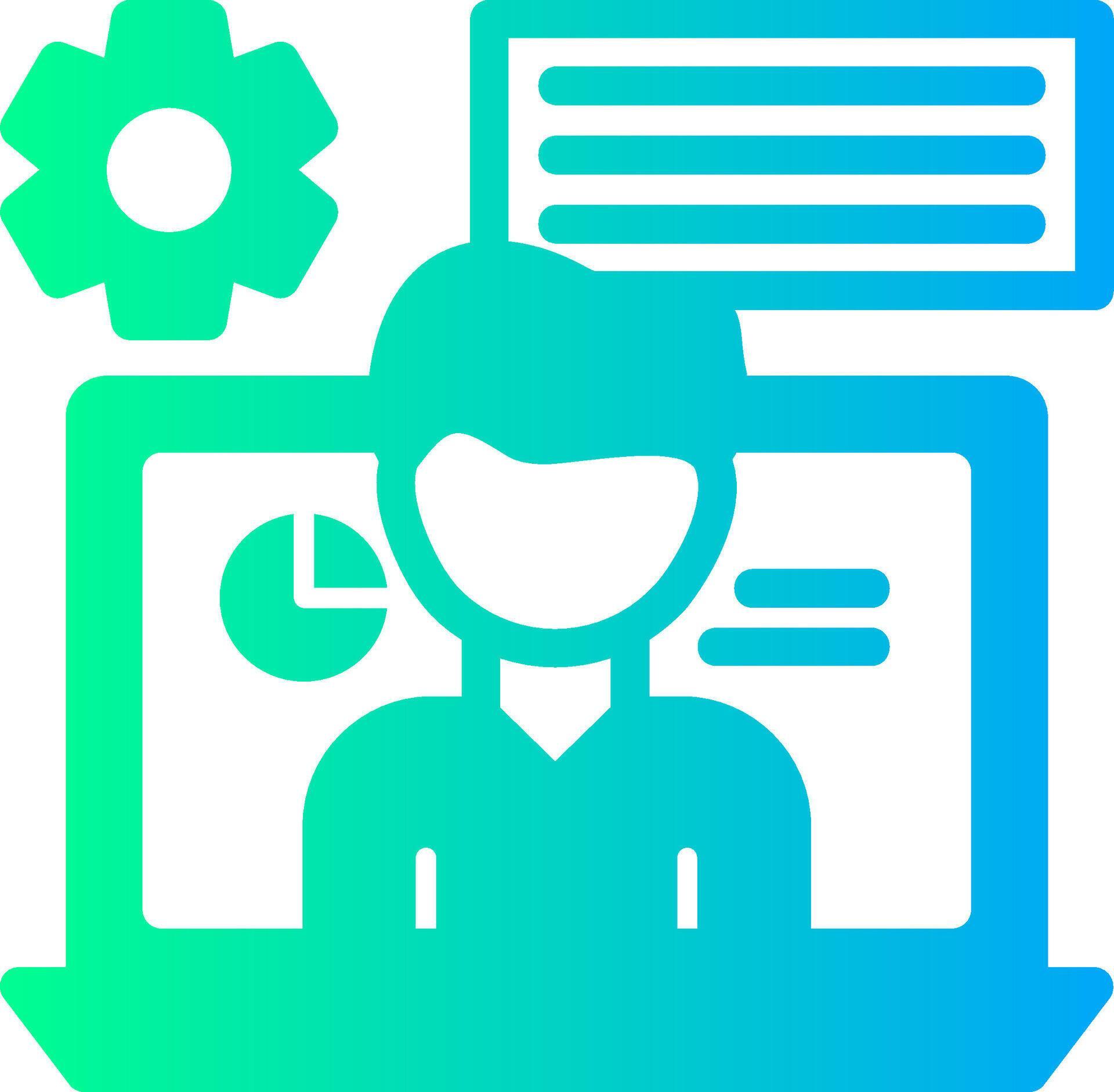 Virtual assistant Solid Multi Gradient Icon 39533110 Vector Art at Vecteezy
