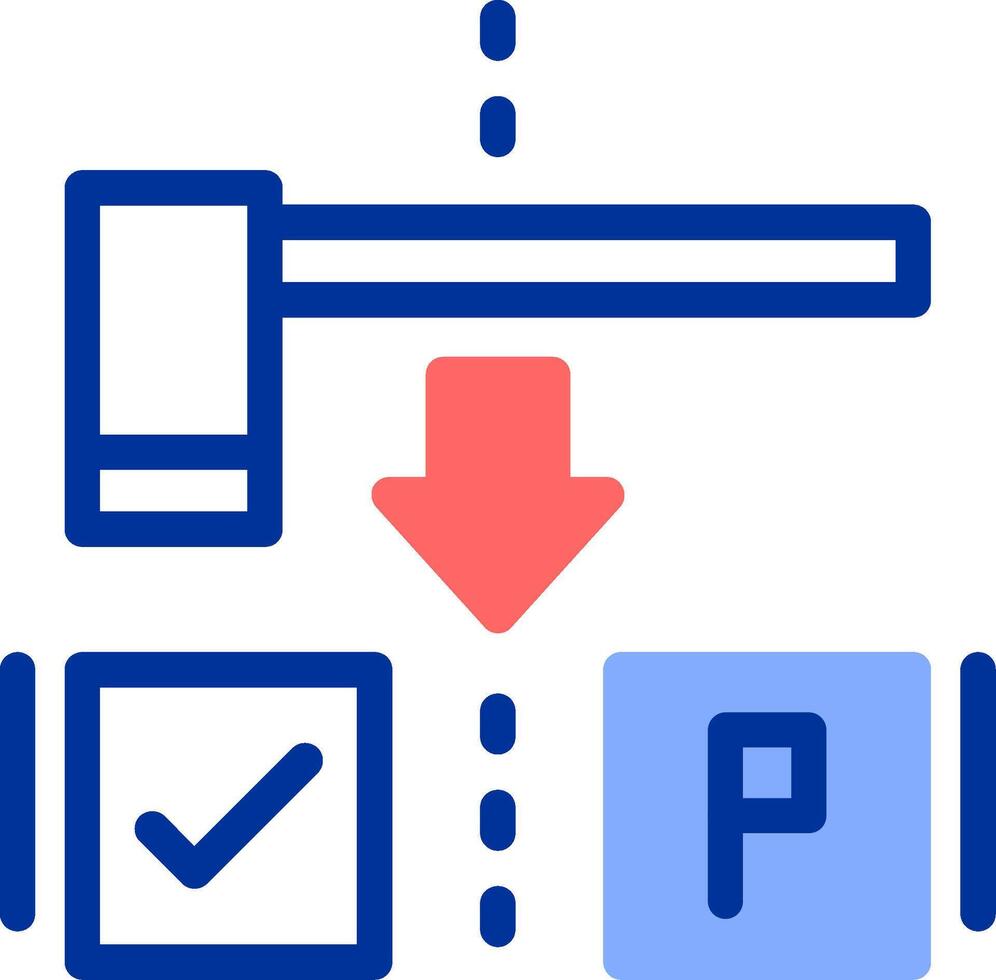 Car exit Color Filled Icon vector