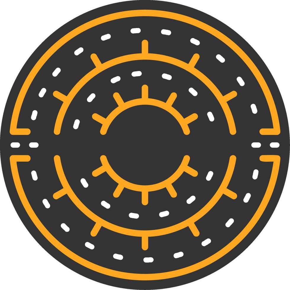 Parking circle Flat Icon vector