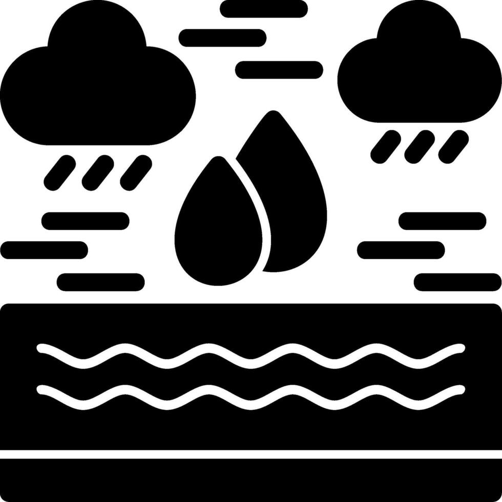 Water drop Glyph Icon vector