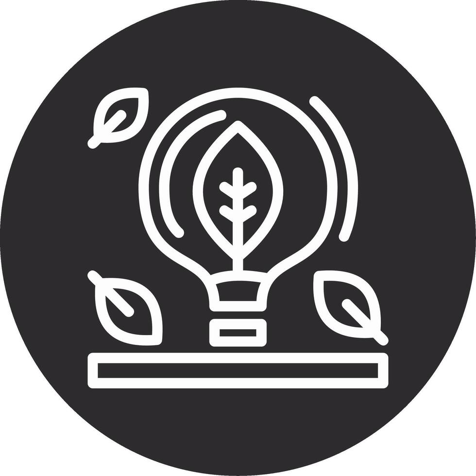 Lightbulb Inverted Icon vector