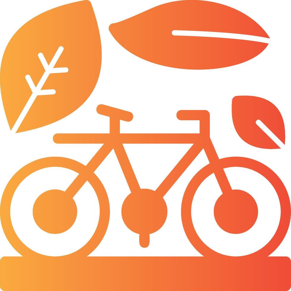 Bicycle Solid Multi Gradient Icon vector