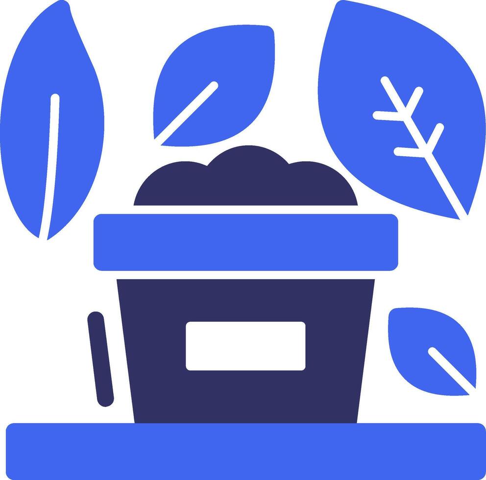 Compost Solid Two Color Icon vector