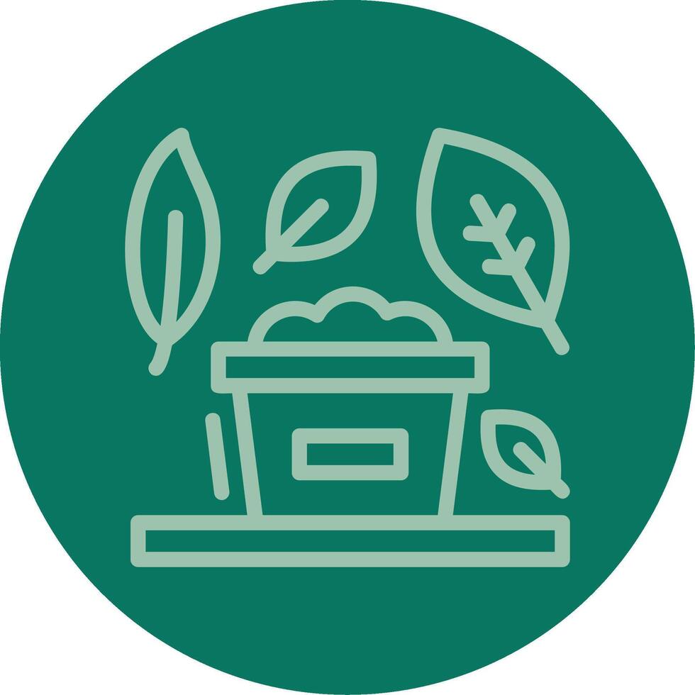 Compost Line Multi color Icon vector